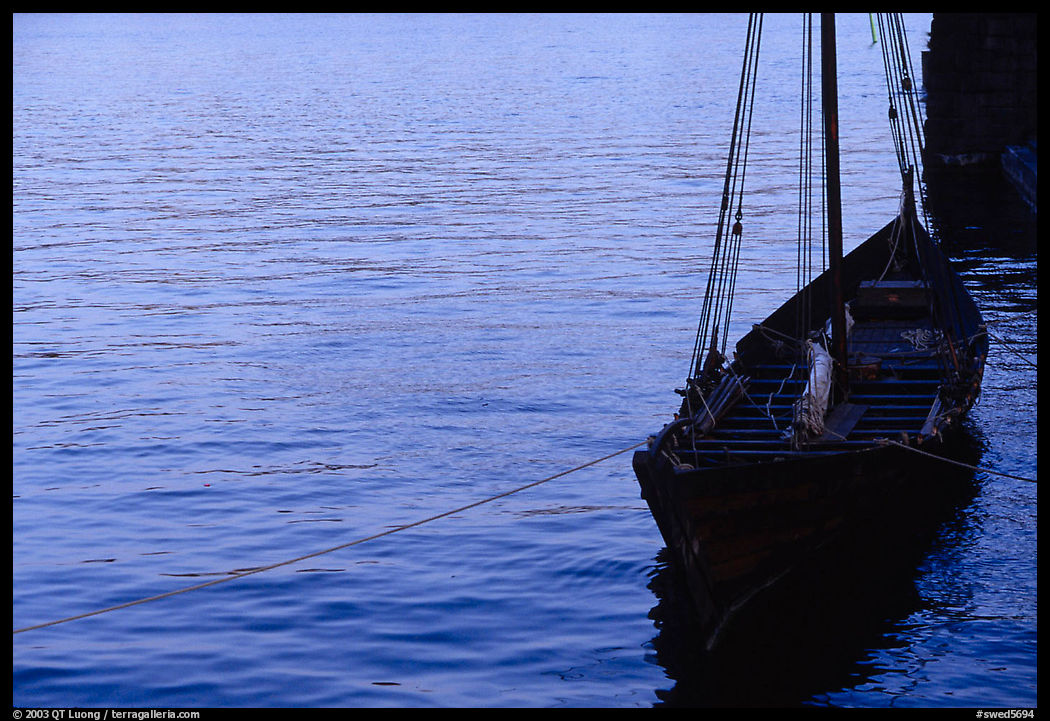 Replica of a Viking boat. Stockholm, Sweden