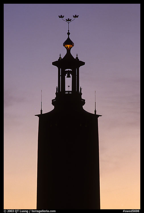 Tower of the Stadshuset. Stockholm, Sweden