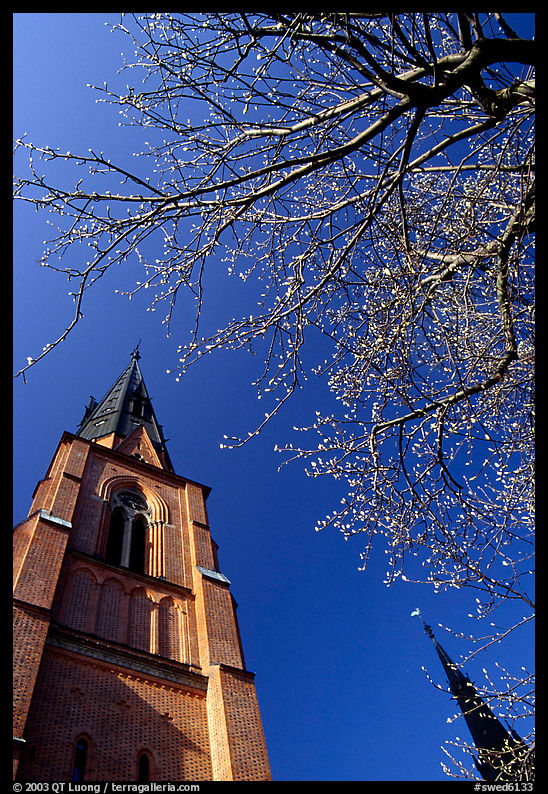 Cathedral in French gothic style, Uppsala. Uppland, Sweden