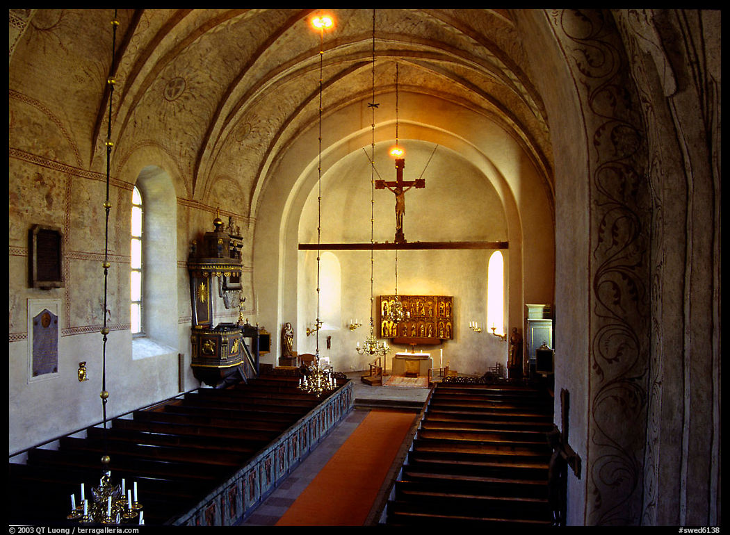 12th century Church of Gamla Uppsala. Uppland, Sweden
