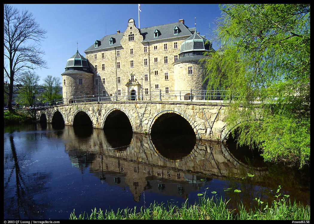 Orebro slott (castle) in Orebro. Central Sweden