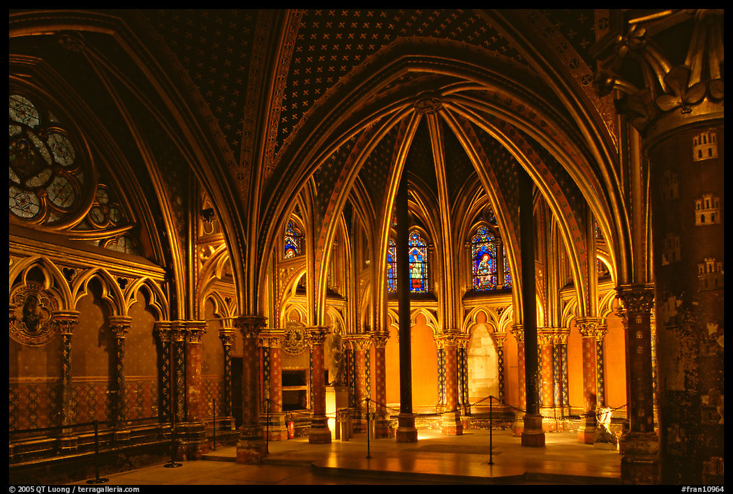 Lower Holy Chapel. Paris, France