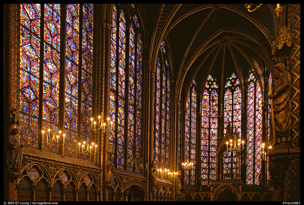 Sainte Chapelle haute. Paris, France