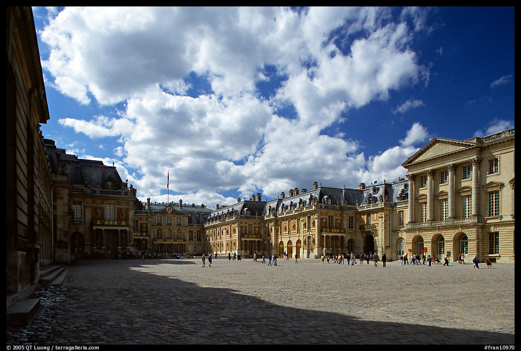 Entrance court of the Versailles Palace. France
