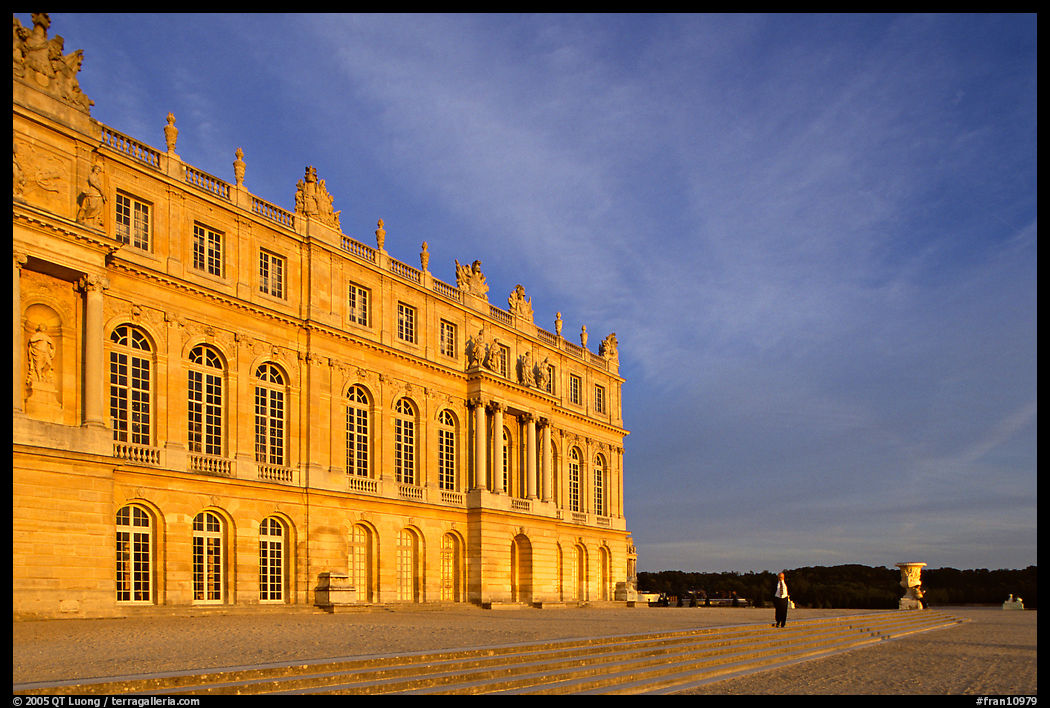 Palais de Versailles, sunset. France