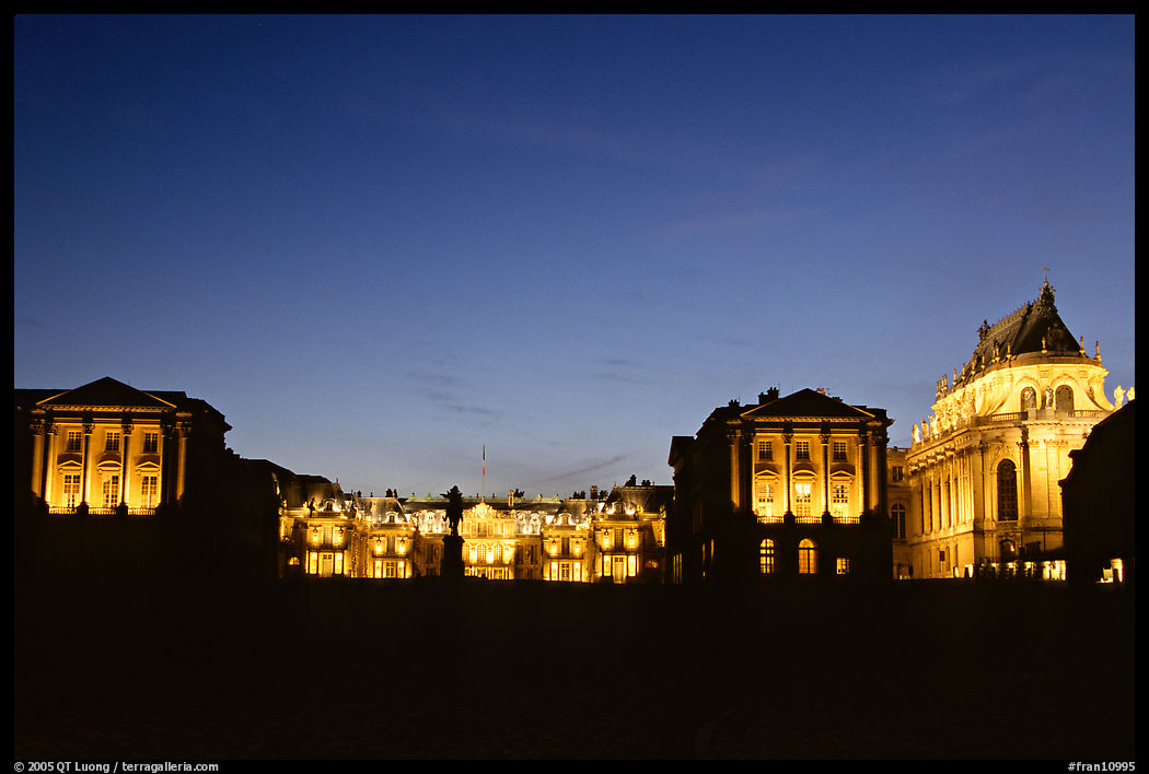 Palace at night. France