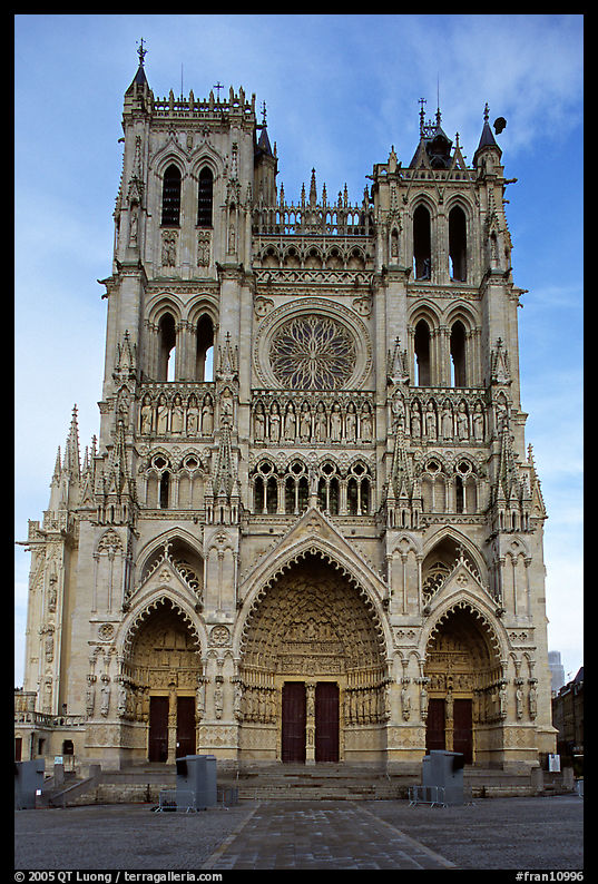 Cathedral facade, Amiens. France