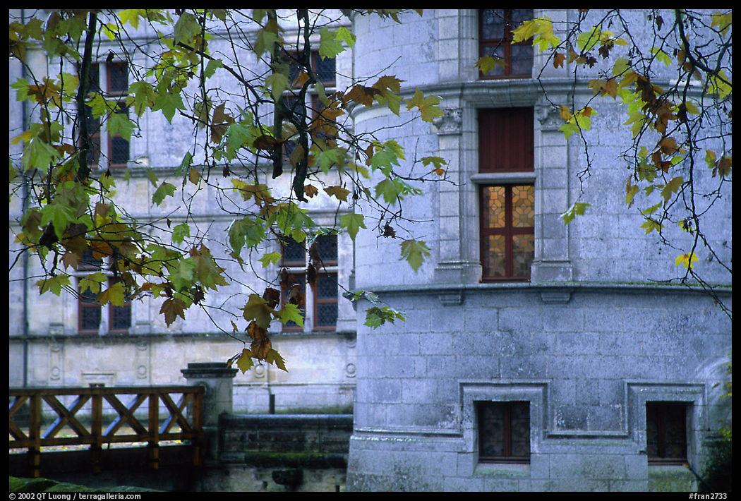 Azay-le-rideau chateau detail. Loire Valley, France