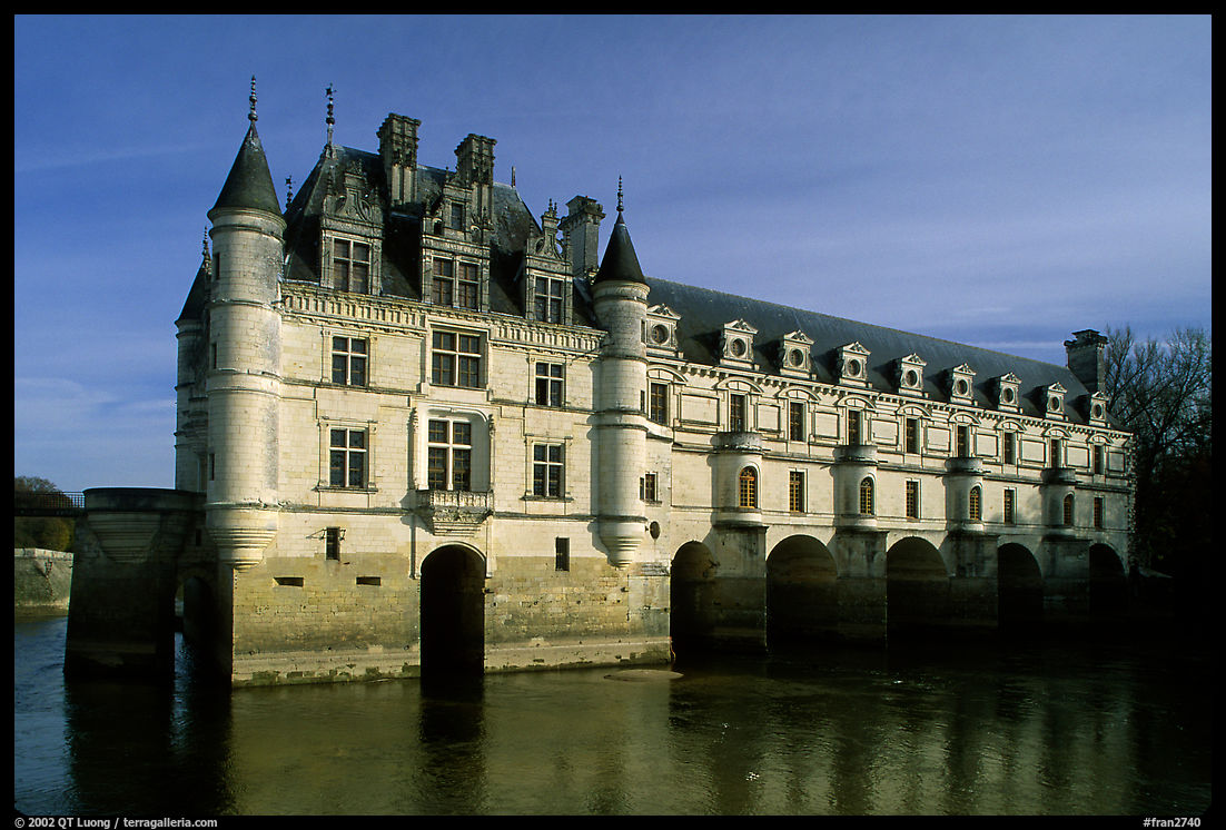 Chenonceaux chateau. Loire Valley, France