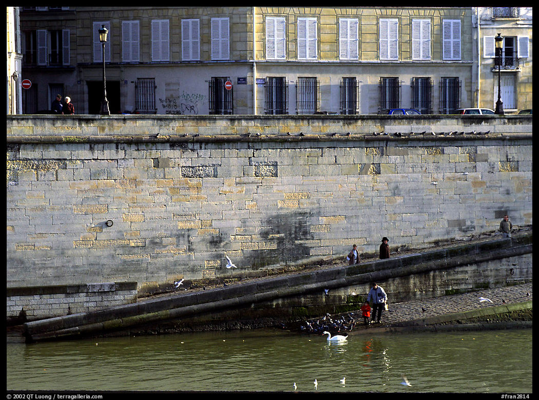 Ramp on Saint-Louis island. Paris, France