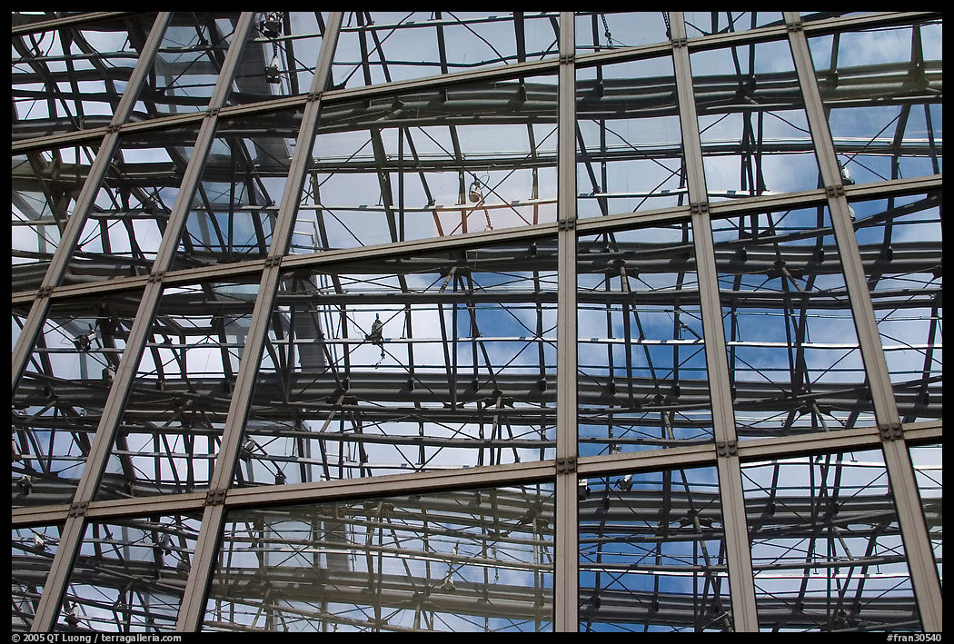 Detail of Grand Ecran building. Paris, France