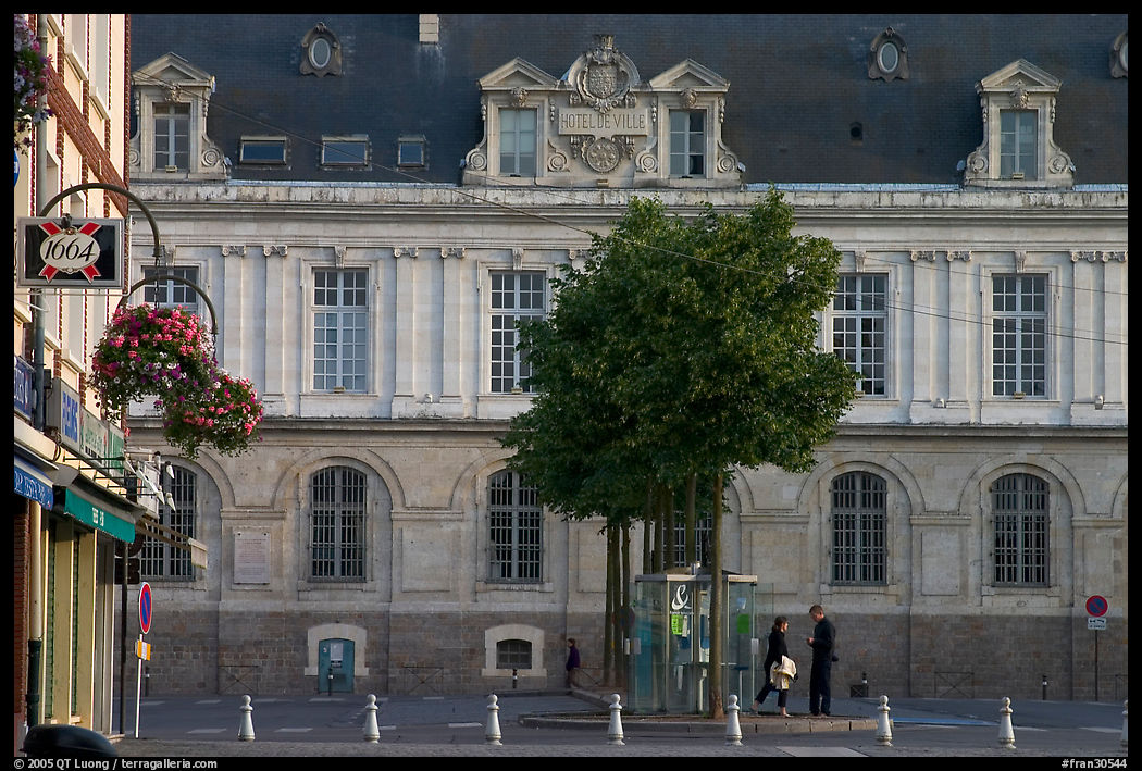 Square in front of City Hall, Amiens. France