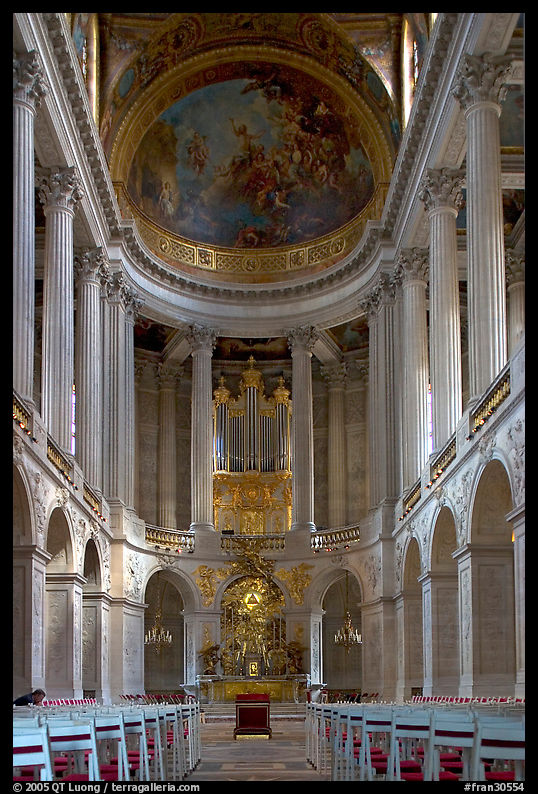 Chapel of the Versailles palace. France