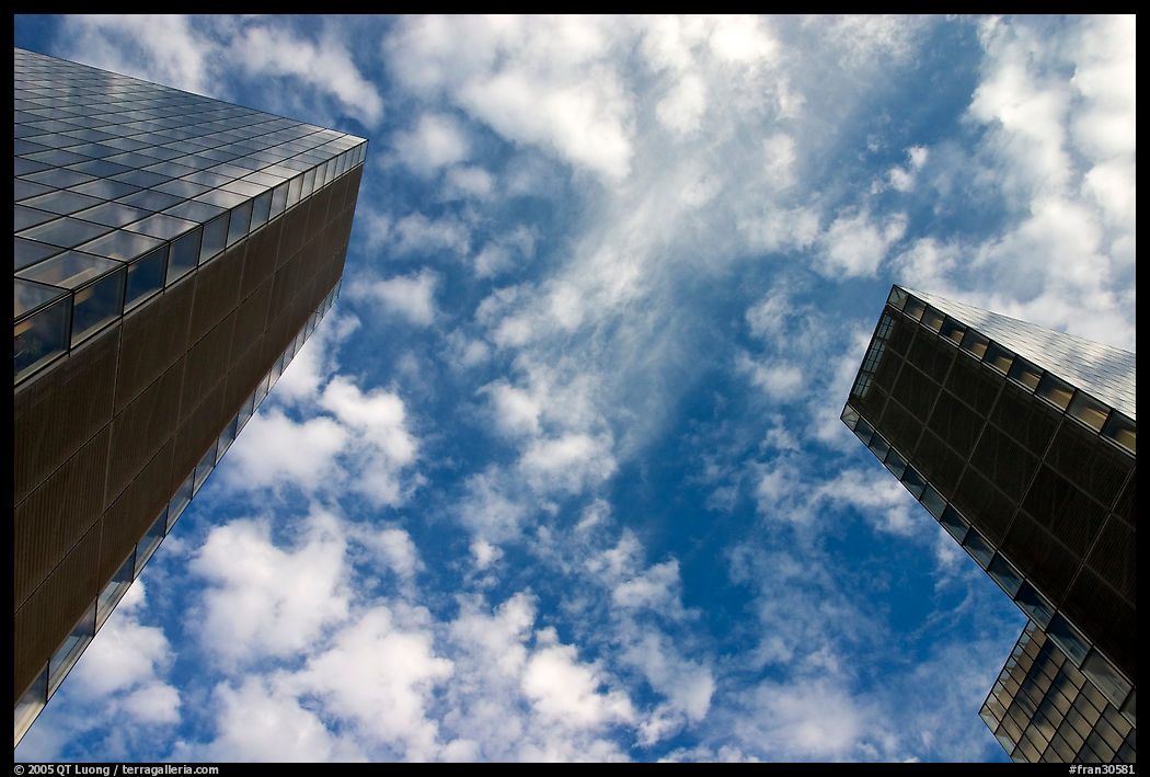 Tower buildings of the Bibliotheque Francois Mitterand. Paris, France