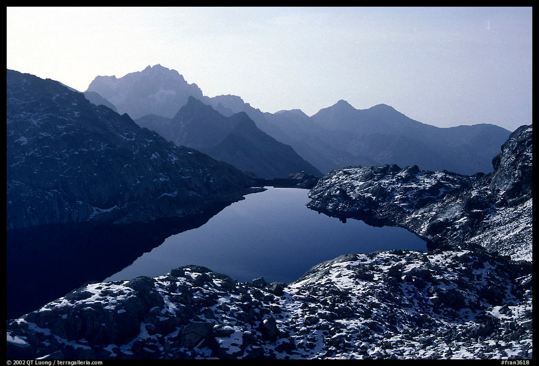 Lake in early winter in, Mercantour National Park. Maritime Alps, France