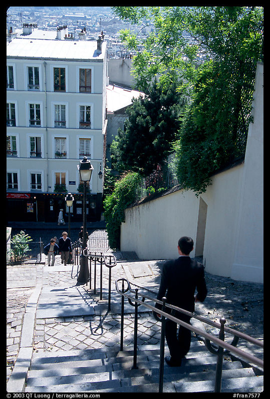Staircase, Montmartre. Paris, France