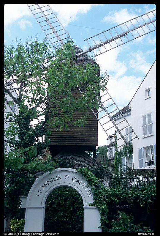 Moulin de la Galette, Montmartre. Paris, France