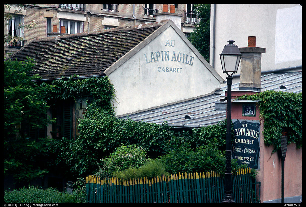 Au Lapin Agile, a famous historic cabaret, Montmartre. Paris, France