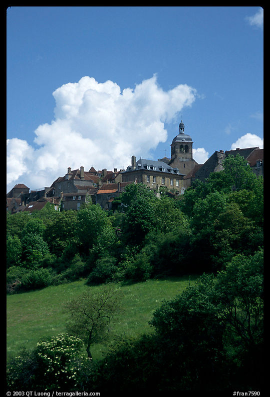 Hill of Vezelay. Burgundy, France