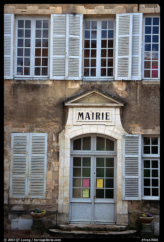 Mairie (town hall) of Vezelay. Burgundy, France
