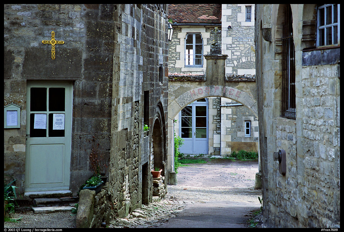 Church grounds. Burgundy, France