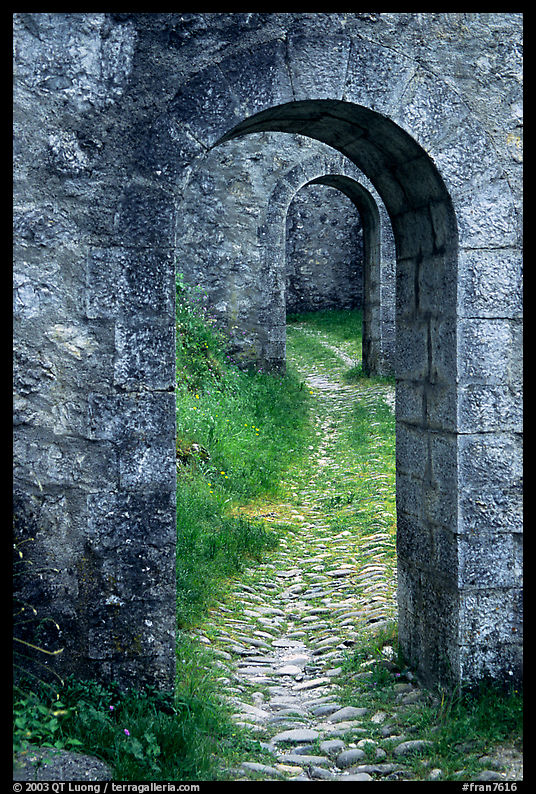 Gates inside the Sisteon Citadel. France