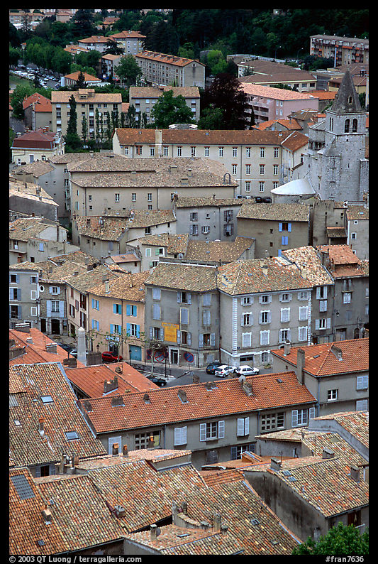 The old town of Sisteron. France