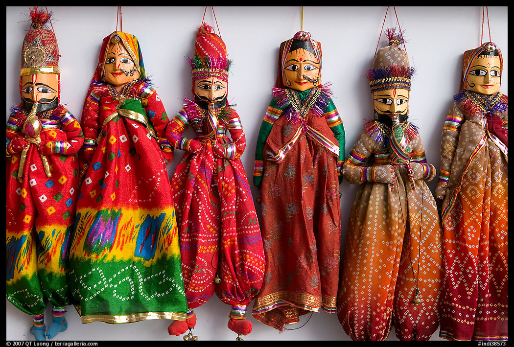 Puppets for sale, Chatta Chowk, Red Fort. New Delhi, India