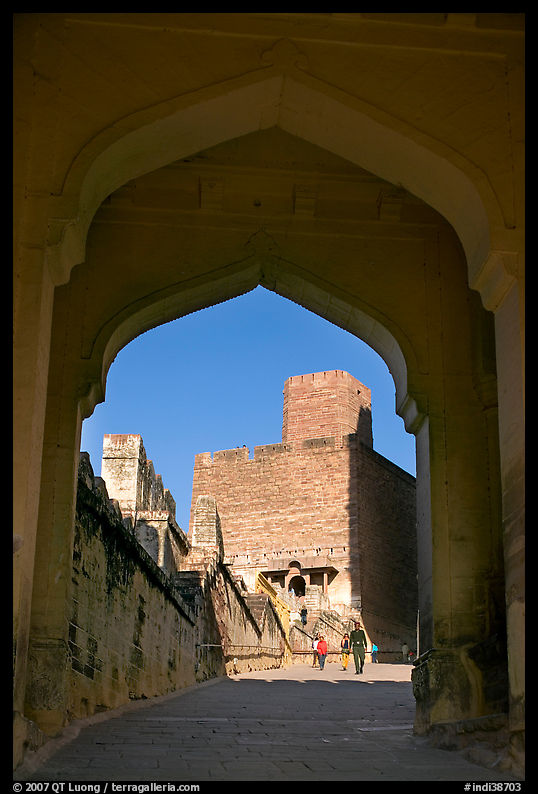 Gate, Mehrangarh Fort. Jodhpur, Rajasthan, India