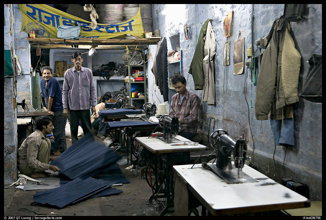 Taylor shop. Jodhpur, Rajasthan, India