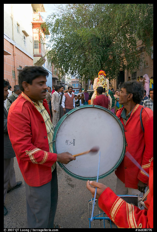 Musicians at wedding. Jodhpur, Rajasthan, India