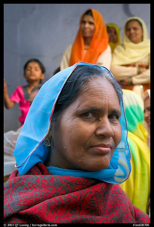 Woman wearing hijab. Jodhpur, Rajasthan, India