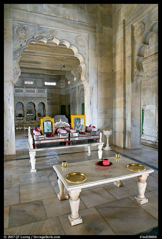 Memorial to Jaswant Singh, inside Jaswant Thada. Jodhpur, Rajasthan, India