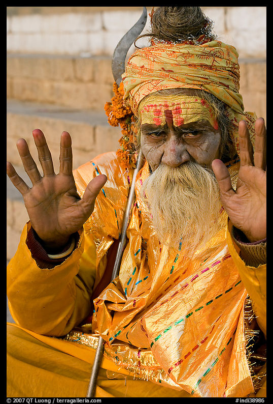 Pilgrim. Varanasi, Uttar Pradesh, India