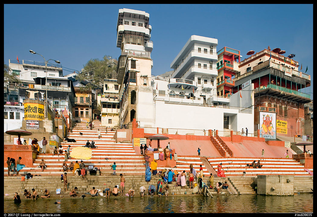 Ganges River at Meer Ghat. Varanasi, Uttar Pradesh, India