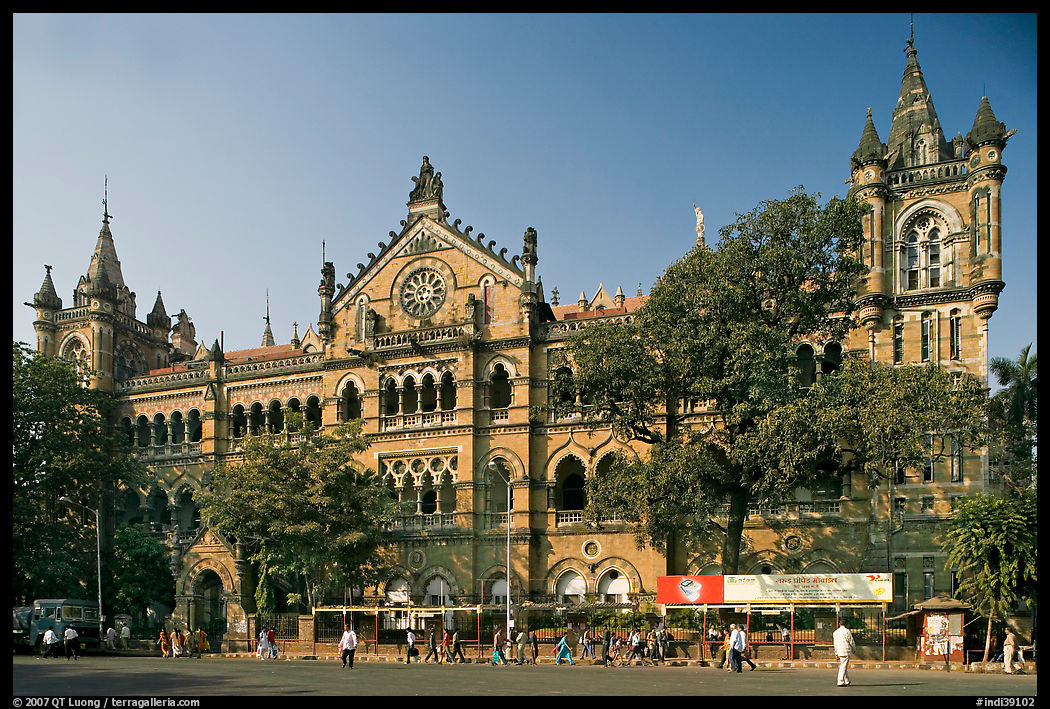 Chhatrapati Shivaji Terminus (Victoria Terminus). Mumbai, Maharashtra, India