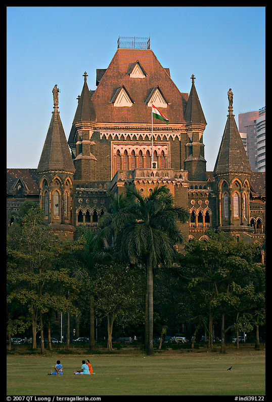 Oval Maiden and High Court. Mumbai, Maharashtra, India