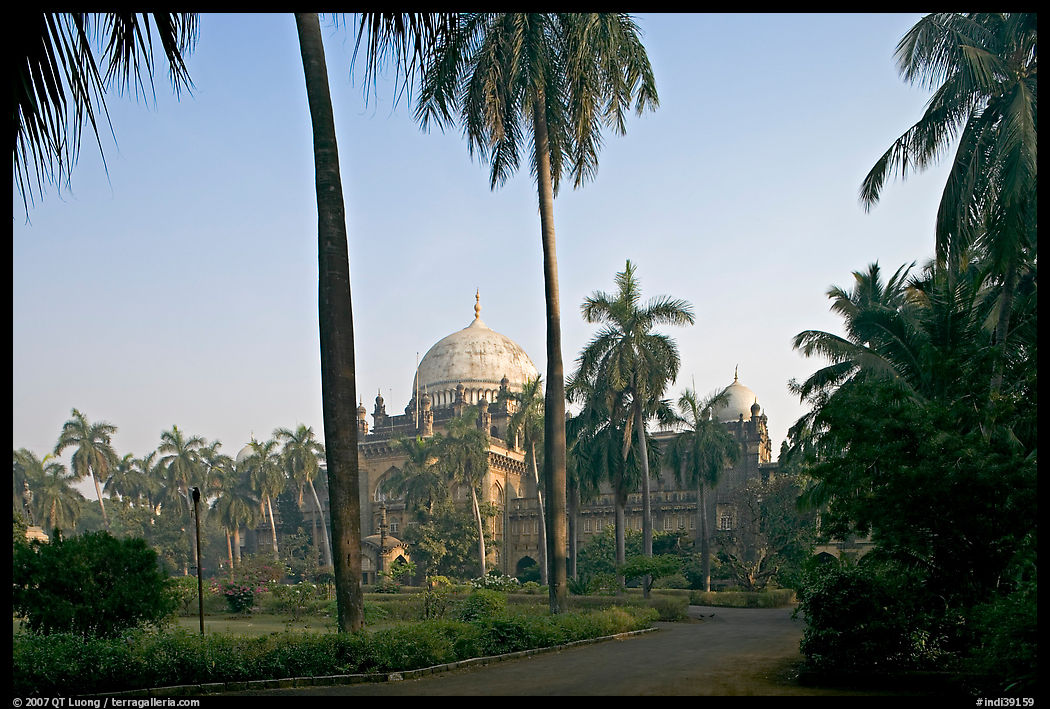 Gardens of Prince of Wales Museum. Mumbai, Maharashtra, India