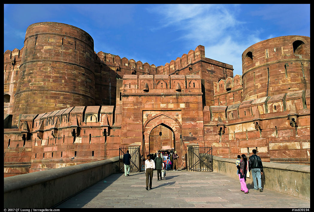 Amar Singh Gate, Agra Fort. Agra, Uttar Pradesh, India
