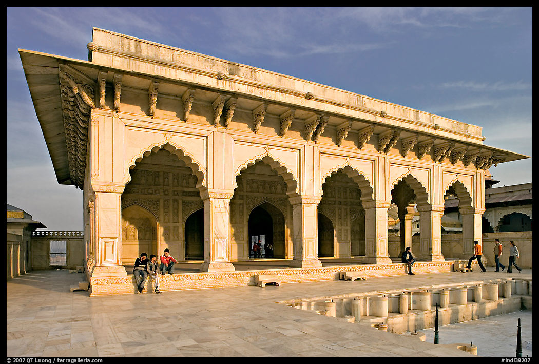 Khas Mahal white marble palace, Agra Fort. Agra, Uttar Pradesh, India