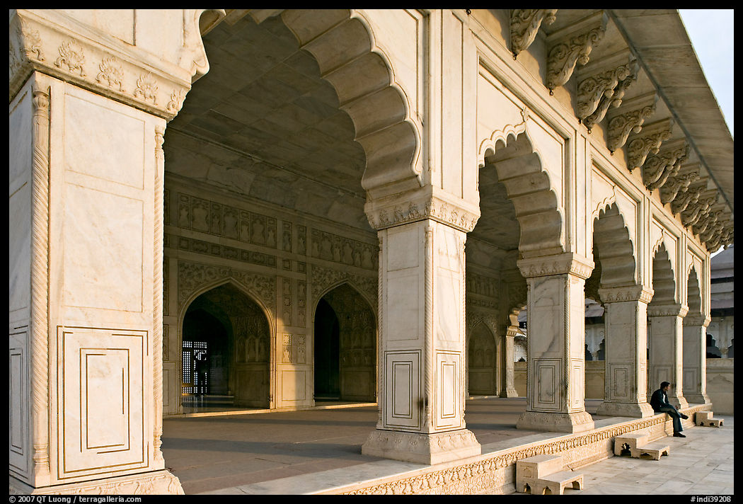 Khas Mahal main pavilion, Agra Fort. Agra, Uttar Pradesh, India