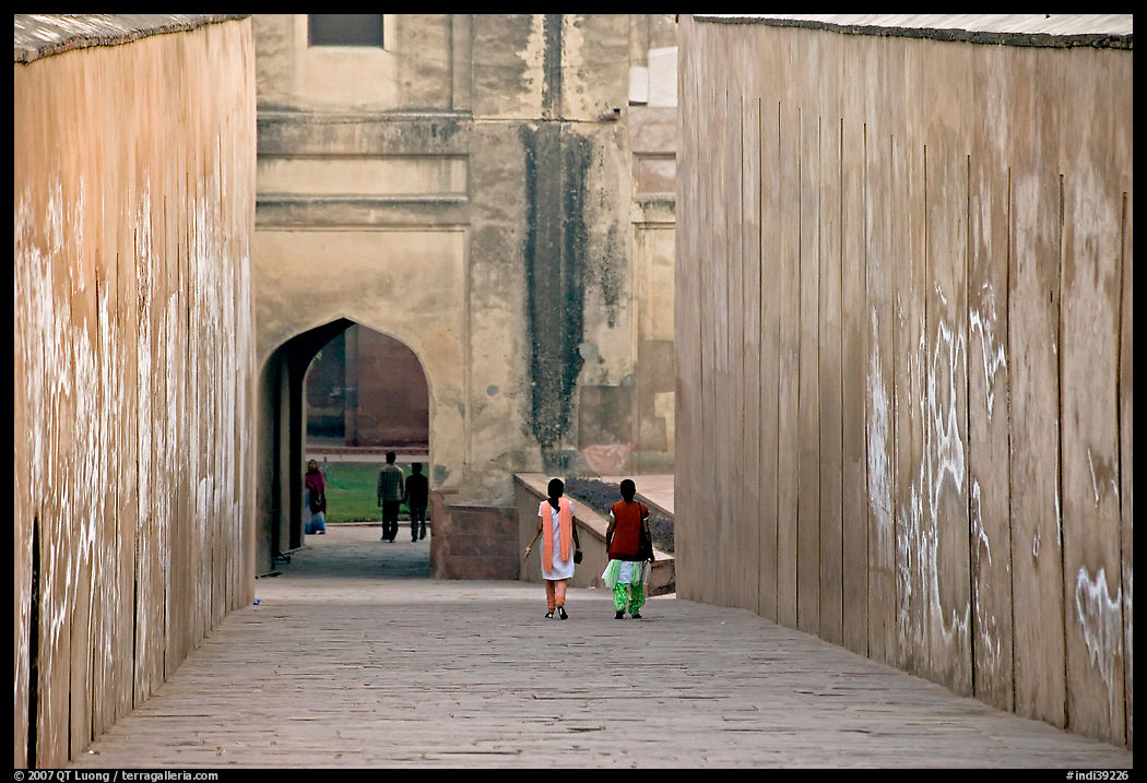 Inside main gate, Agra Fort. Agra, Uttar Pradesh, India