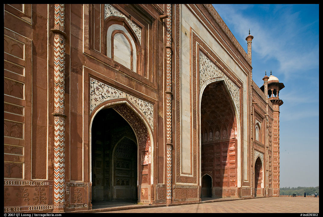 Taj Mahal masjid. Agra, Uttar Pradesh, India