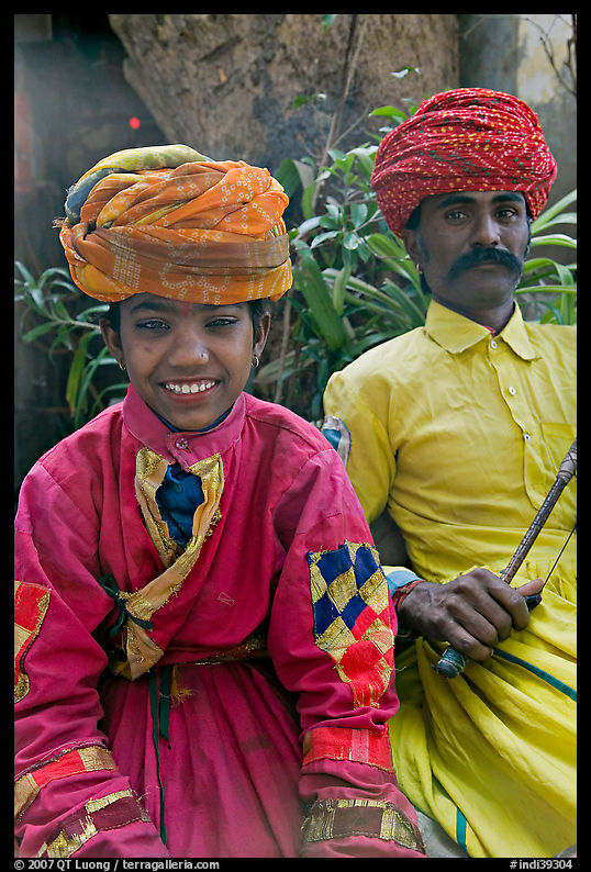 Man and boy. Agra, Uttar Pradesh, India