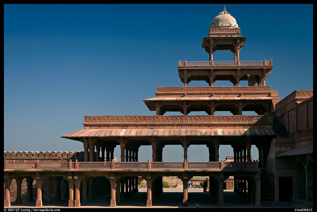 Panch Mahal. Fatehpur Sikri, Uttar Pradesh, India