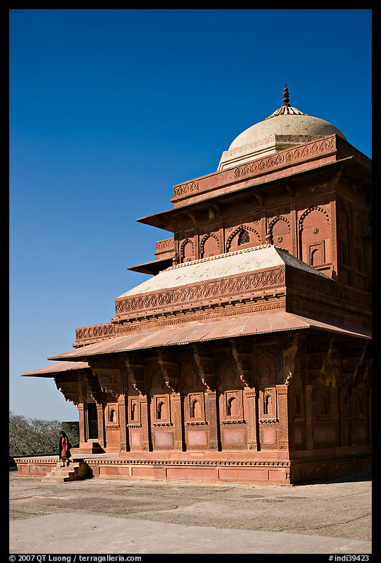 Birbal Bhavan pavilion. Fatehpur Sikri, Uttar Pradesh, India