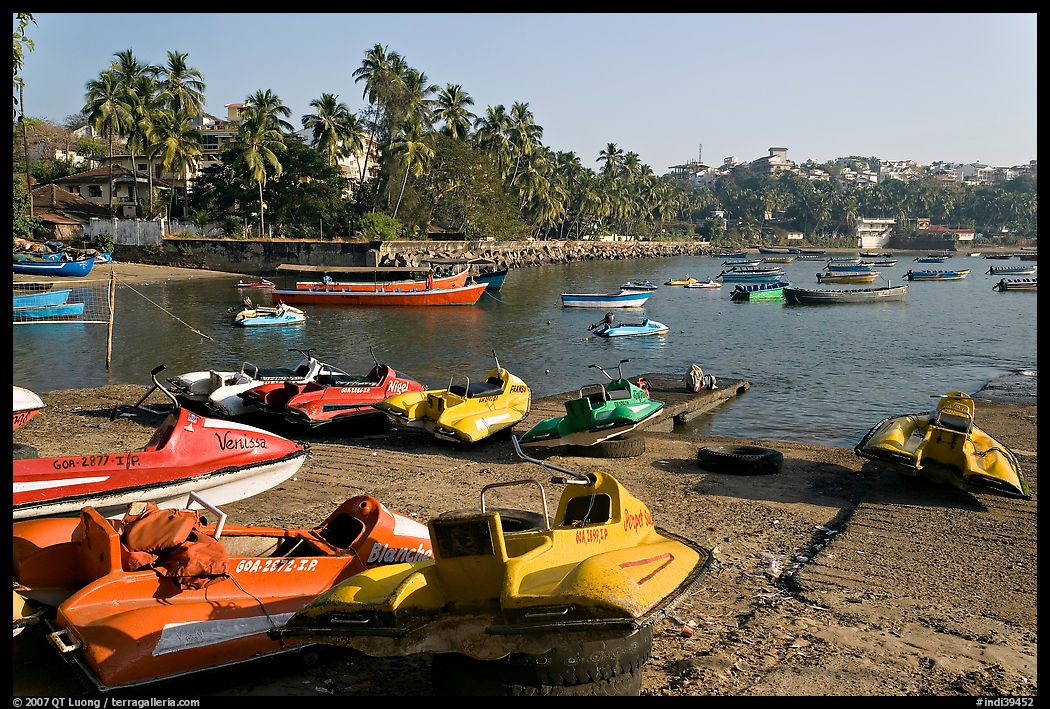 Jetboats, Dona Paula harbor. Goa, India