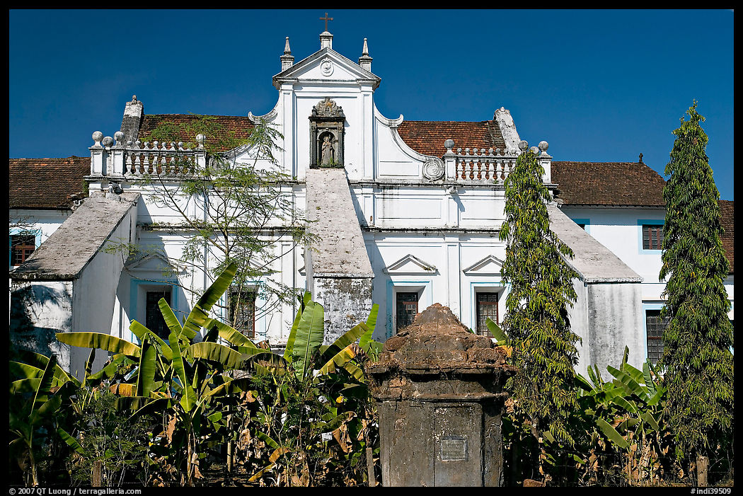Church and convent of St Monica, Old Goa. Goa, India