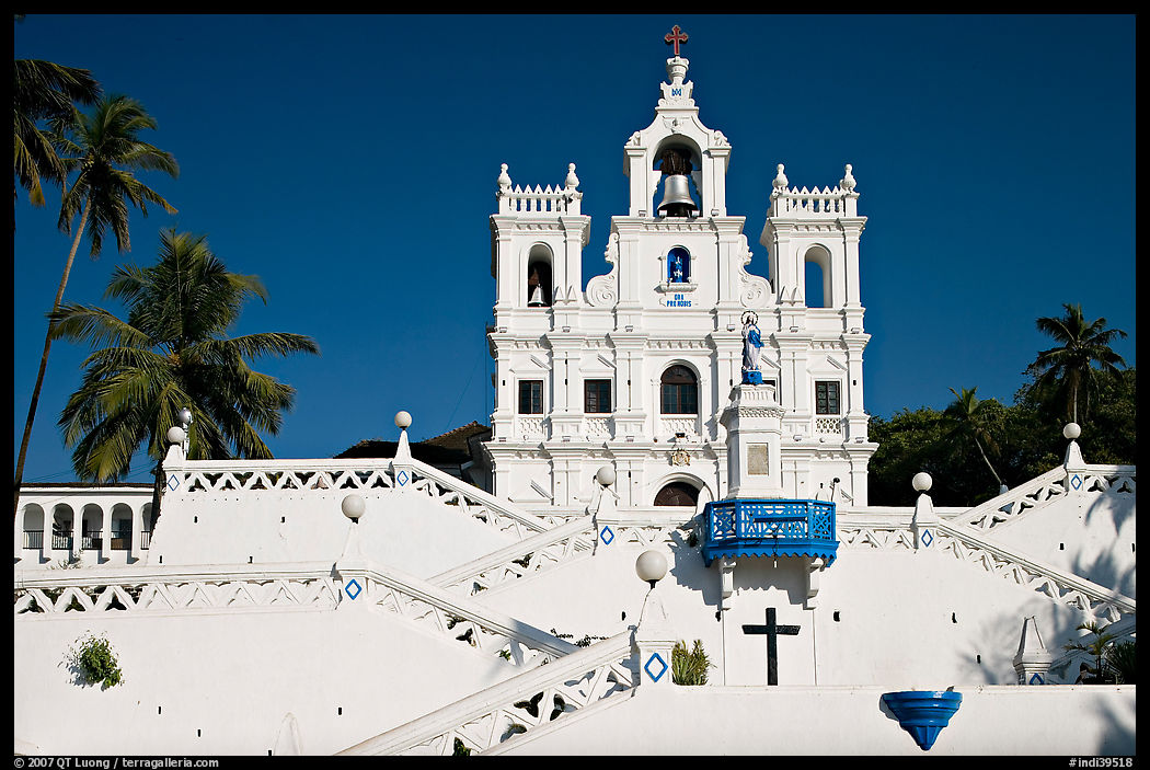 Church of our Lady of the Immaculate Conception, afternoon, Panaji. Goa, India