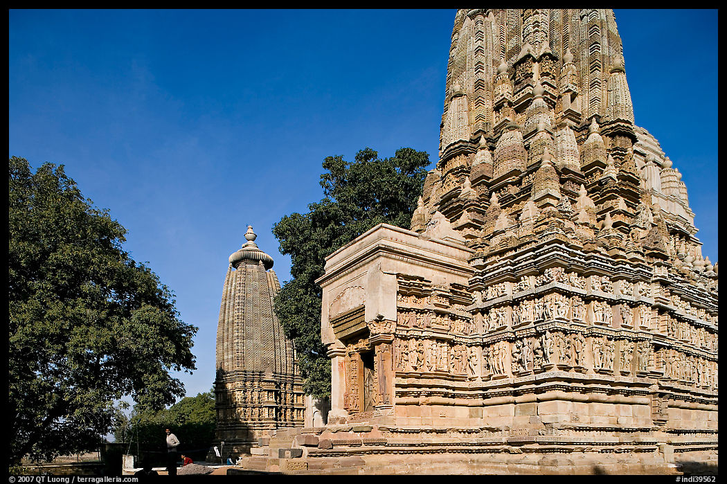 Parsvanatha and Adinath Jain temples, Eastern Group. Khajuraho, Madhya Pradesh, India